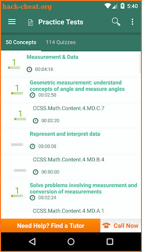 Common Core Math 4th Grade: Practice Tests, Prep screenshot