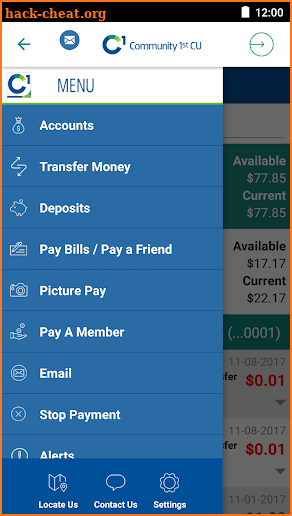 Community 1st Credit Union screenshot