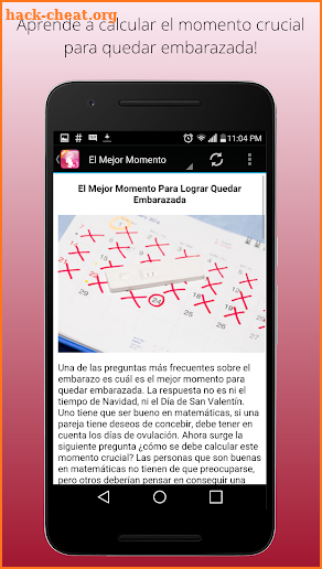 Como Quedar Embarazada screenshot