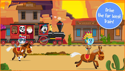 Comomola Far West Train - Railroad Game for kids! screenshot