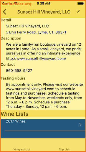 Companion  for CT Wine Trail screenshot