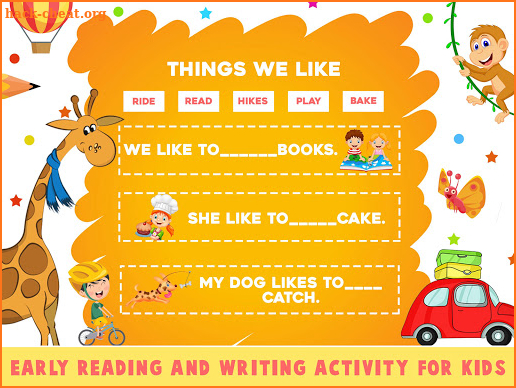 Complete the Sentence - Sentence Maker For Kids screenshot