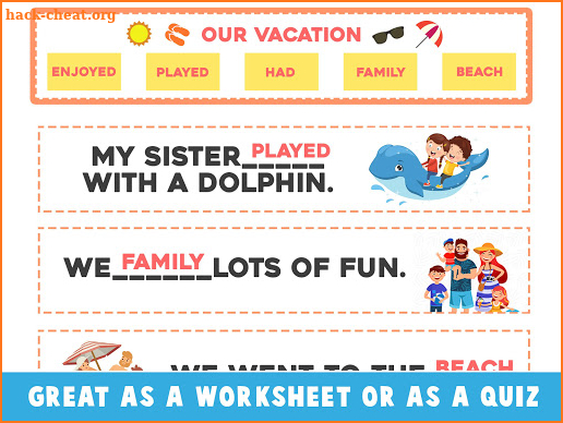 Complete the Sentence - Sentence Maker For Kids screenshot