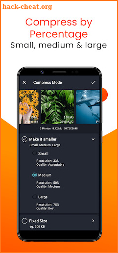 Compress Image Chitro: KB, MB, Resolution, Quality screenshot