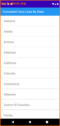 Concealed Carry Weapon Laws screenshot