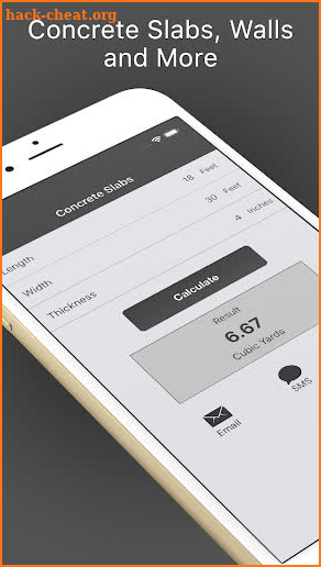 Concrete Calculator for Contractor screenshot