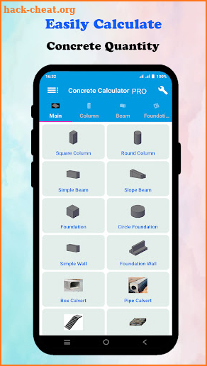 Concrete Calculator PRO screenshot