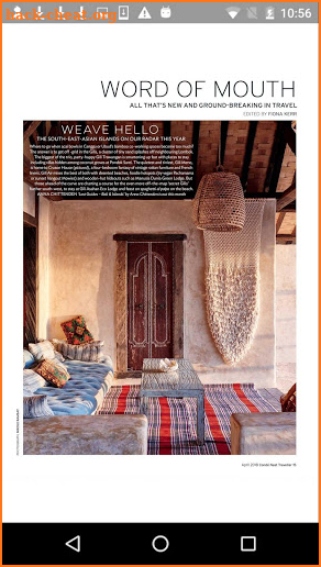 Condé Nast Traveller Magazine screenshot