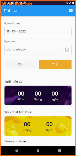 Công cụ tính tuổi screenshot