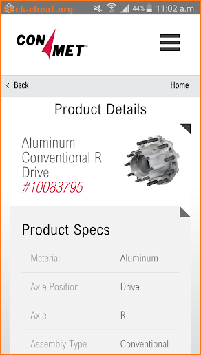 ConMet Aftermarket screenshot