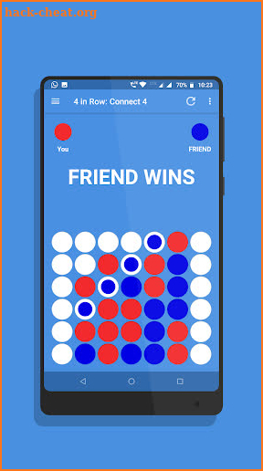 Connect 4 in a row game screenshot