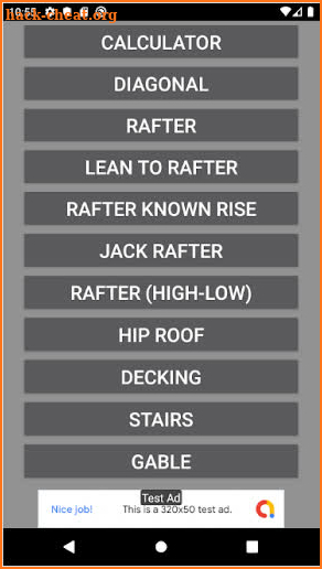 Construction Calculator (feet) screenshot