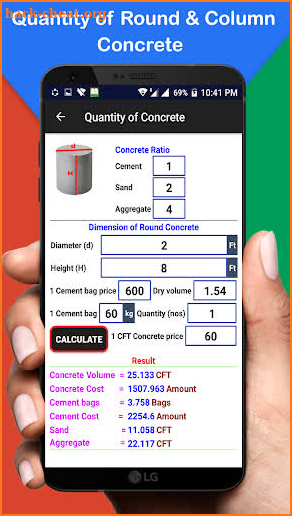 Construction Calculator Pro screenshot