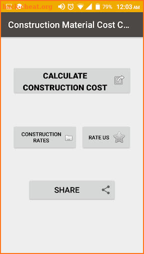 Construction Cost Calculator screenshot