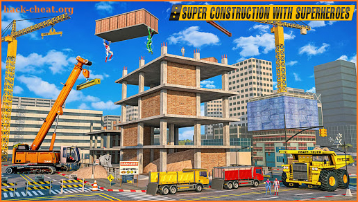 Construction Excavator Simulator: Superhero Game screenshot