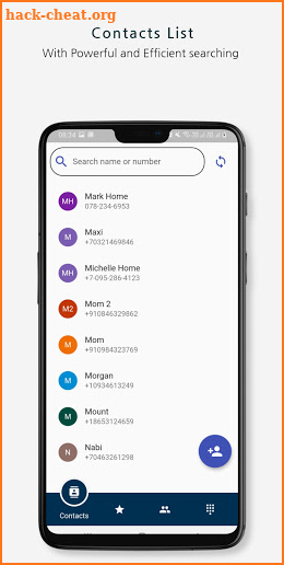 Contacts GenX - Social Profiles, Groups, Dialpad screenshot