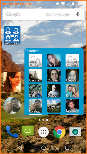 Contacts Widget screenshot