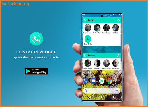 Contacts Widget - Quick Dial Widget - Speed Dial screenshot