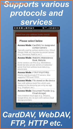 ContactSync - CardDAV and more screenshot