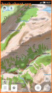 Contour lines plugin — OsmAnd screenshot