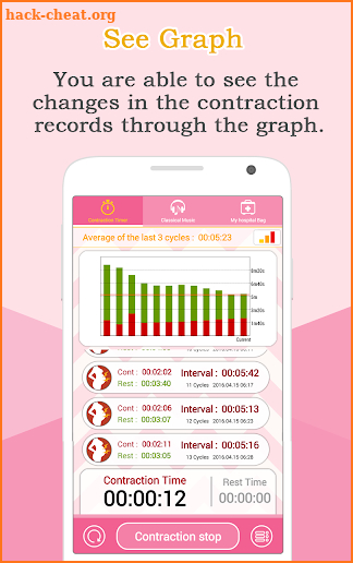 Contraction Timer (Labor) screenshot