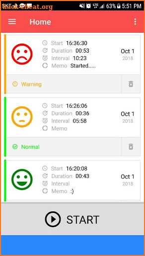 Contractions Timer for labor(Checker/Tracker) screenshot