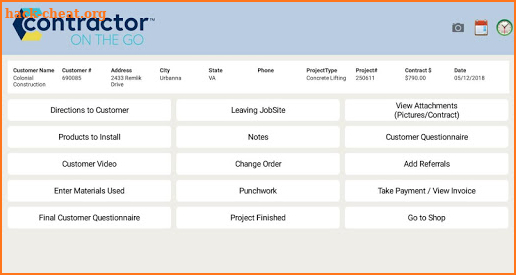 Contractor On the Go: Foreman screenshot