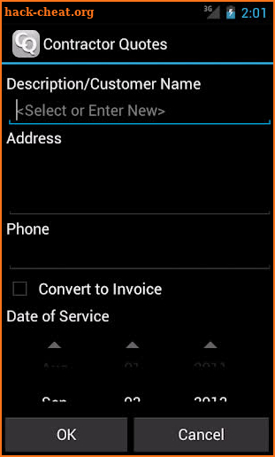 Contractor Quotes screenshot
