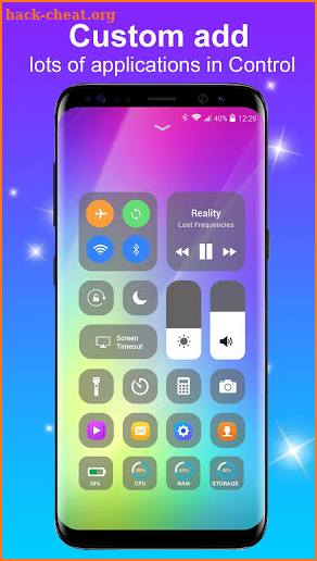 Control Center IOS 12 screenshot