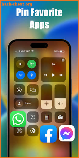 Control Center: Quick Panel screenshot