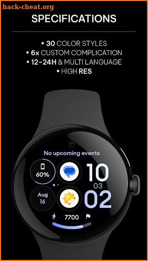 Control Dash: Wear OS face screenshot