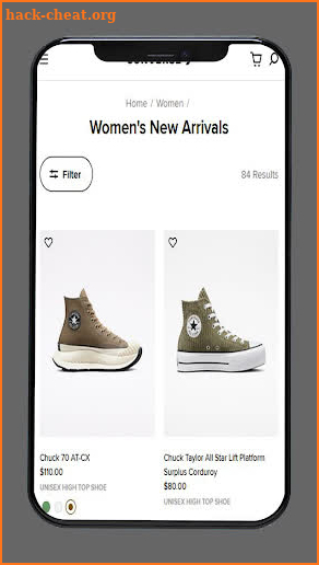 Converse Shoes screenshot