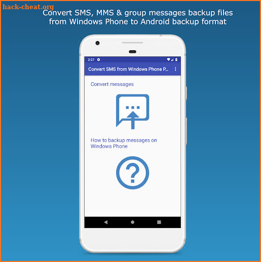 Convert SMS from Windows Phone PRO screenshot