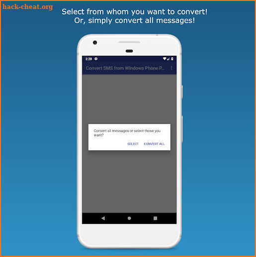 Convert SMS from Windows Phone PRO screenshot