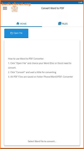 Convert Word to PDF - Documents DOC to PDF screenshot