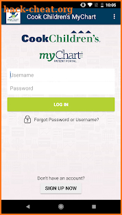 Cook Children's MyChart screenshot