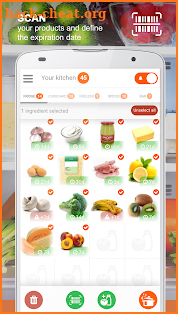 Cook your ingredients & Shopping list screenshot