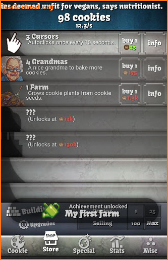 Cookie Clicker screenshot