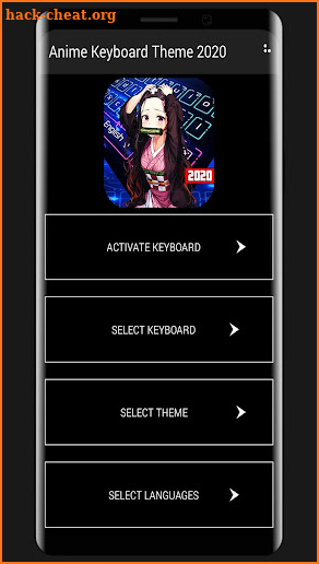 Cool Anime Keyboard Theme screenshot