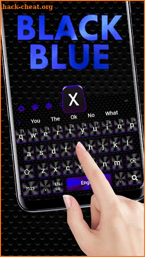 Cool  Black Blue Keyboard screenshot