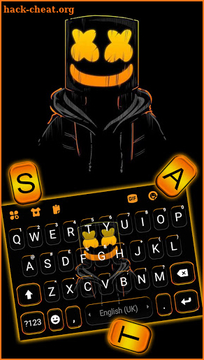 Cool Black DJ Keyboard Background screenshot