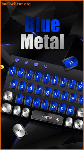 Cool Blue Metal Keyboard screenshot