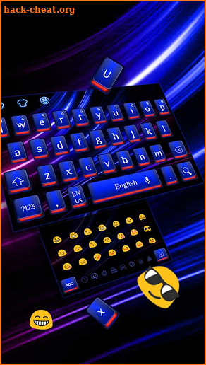 Cool Blue Red Light Keyboard screenshot