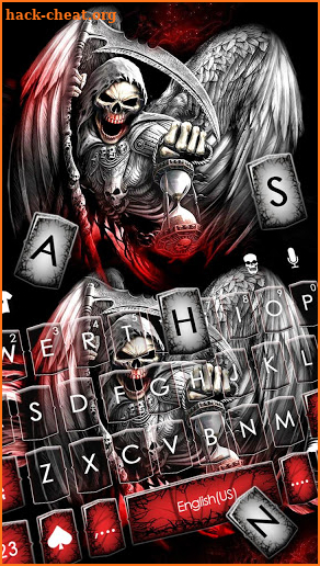 Cool Death Reaper Free Keyboard Theme screenshot