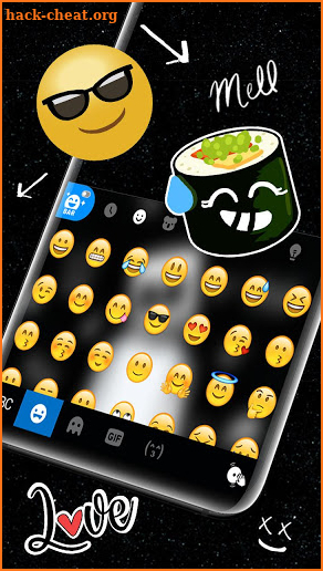 Cool Dj Doodle Keyboard Theme screenshot