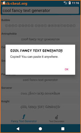 Cool Fancy Text Generator - Stylish Text Fonts screenshot