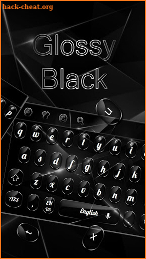 Cool Glossy Black Keyboard screenshot