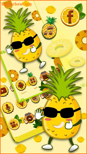 Cool Pineapple Themes 3D Wallpapers screenshot