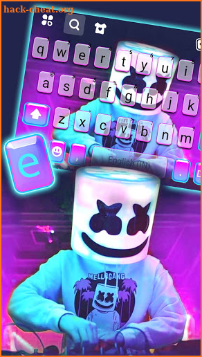 Cool Purple DJ Keyboard Background screenshot