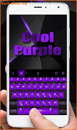 Cool Purple Keyboard Theme screenshot